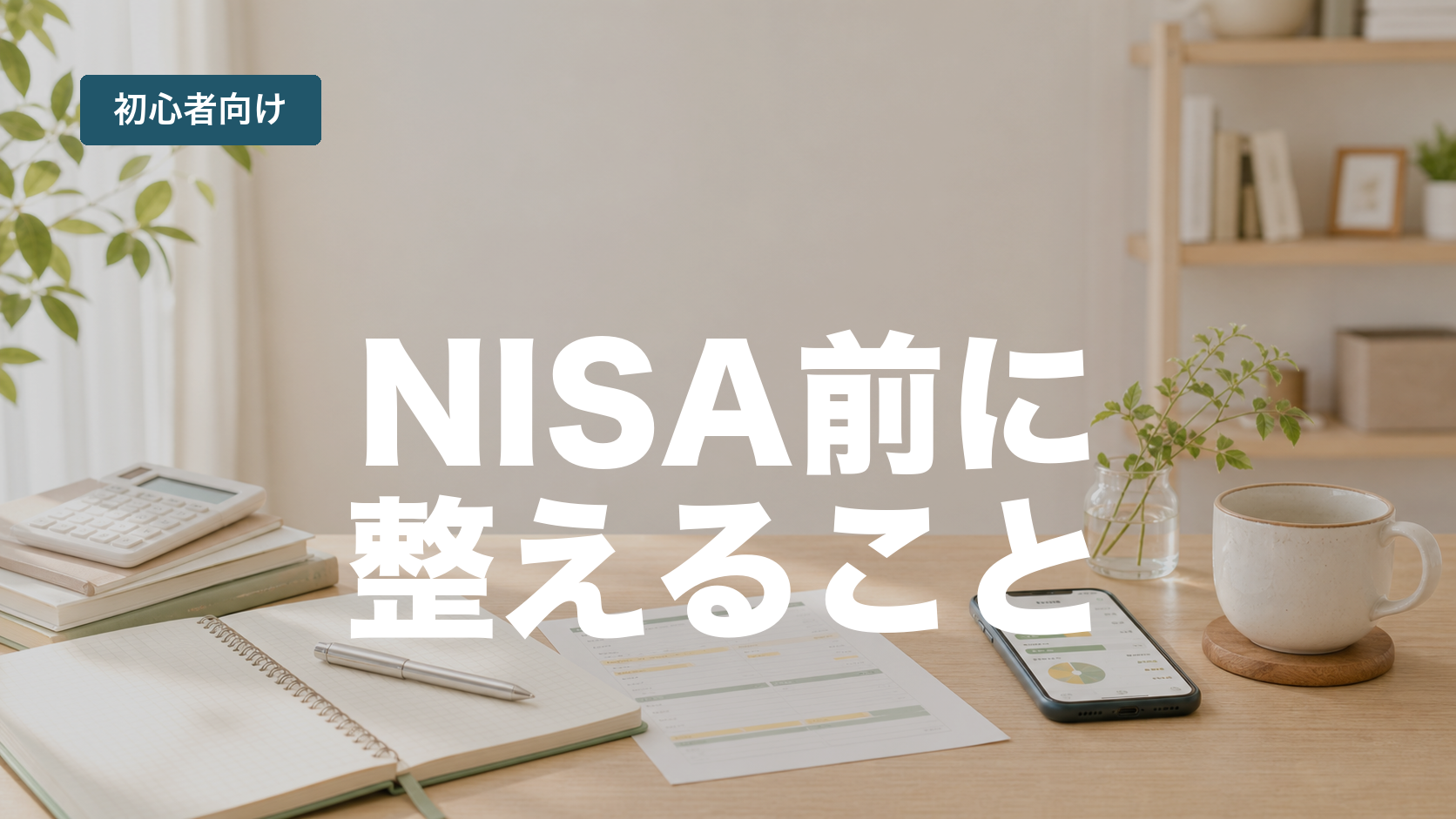 NISAの前で止まっている人へ。まず整理したい3つのこと