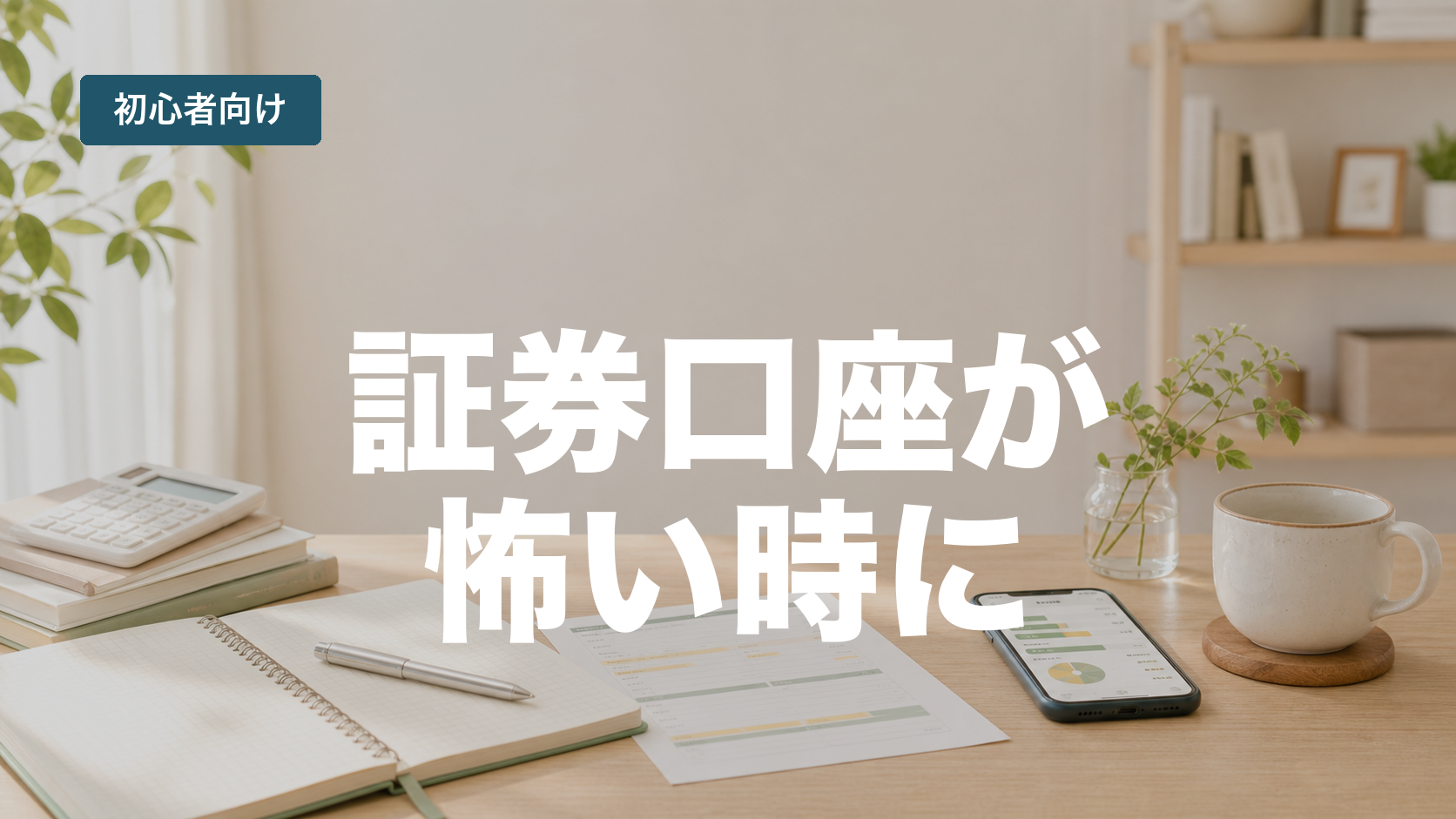 証券口座を作るのが怖い人へ。口座開設前に確認したいこと