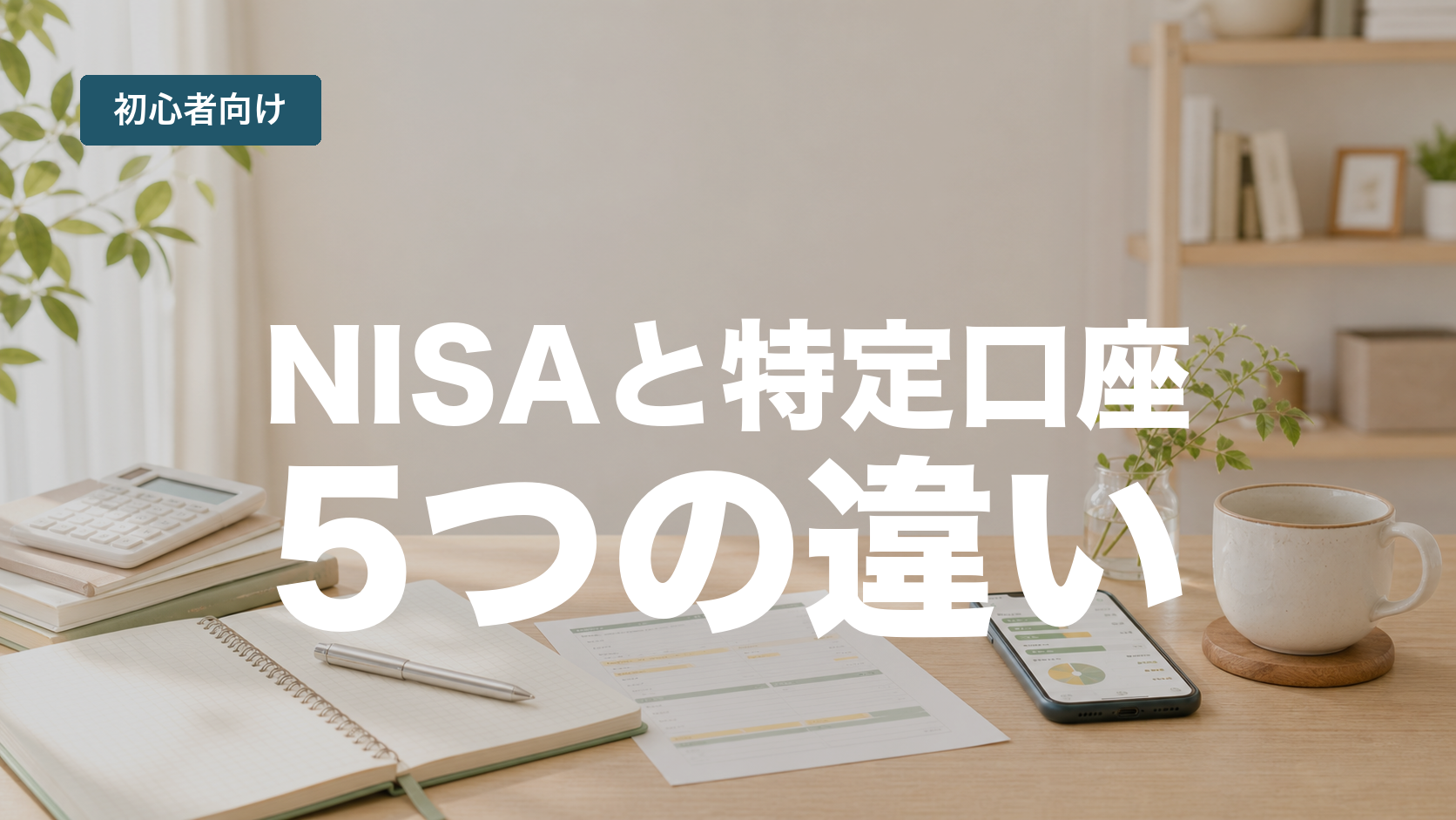 NISA口座と特定口座の税金・確定申告・損失の違いを解説する記事のアイキャッチ
