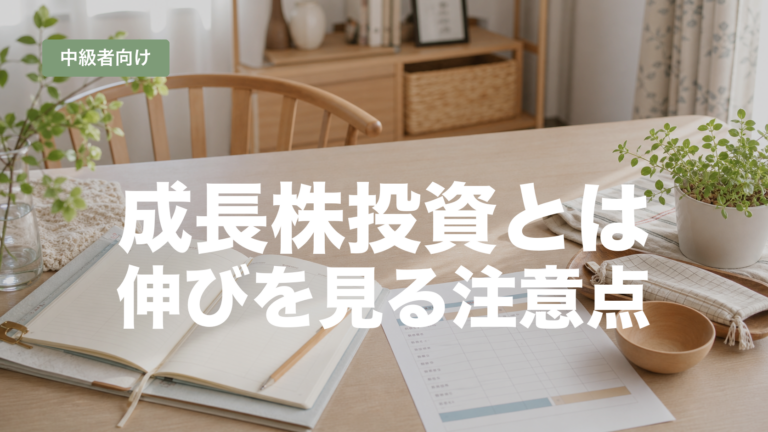 成長株の売上・利益・KPIなど5つの確認順を解説する記事のアイキャッチ